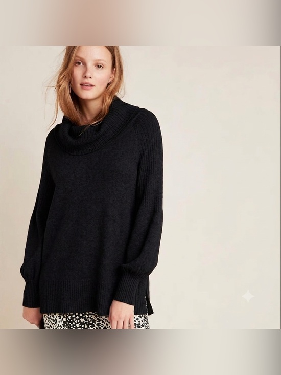 Anthropologie Sweaters - By Anthropologie Paloma Black Cowl Neck Women's Sweater